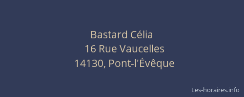 Bastard C&eacute;lia