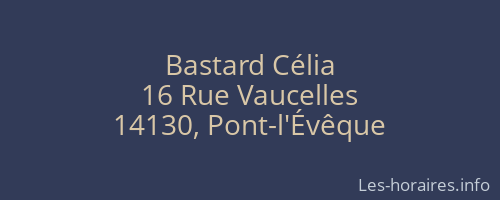 Bastard Célia