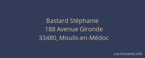 Bastard Stéphanie