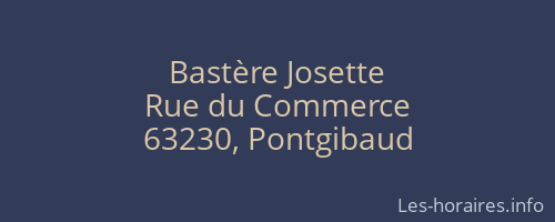 Bastère Josette