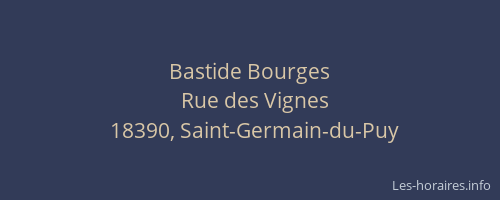Bastide Bourges