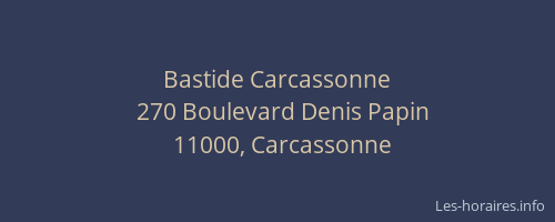 Bastide Carcassonne