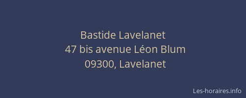 Bastide Lavelanet