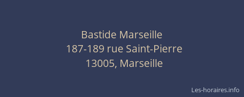 Bastide Marseille
