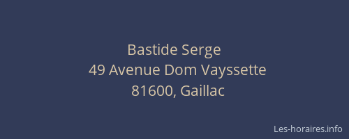 Bastide Serge