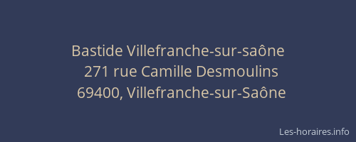 Bastide Villefranche-sur-saône