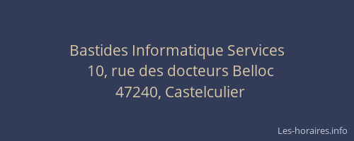 Bastides Informatique Services