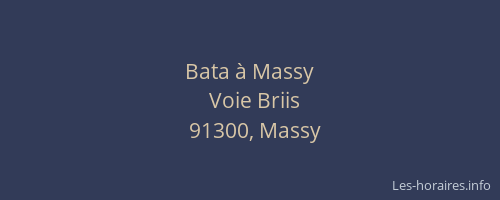 Bata à Massy