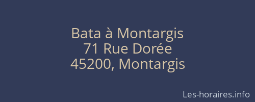 Bata à Montargis