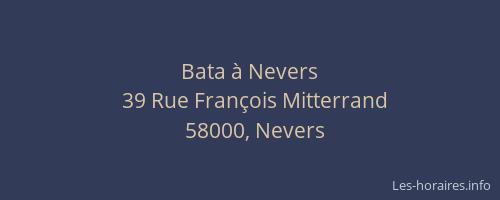 Bata à Nevers