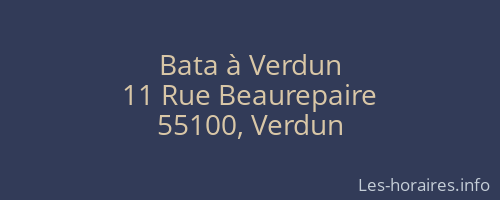 Bata à Verdun