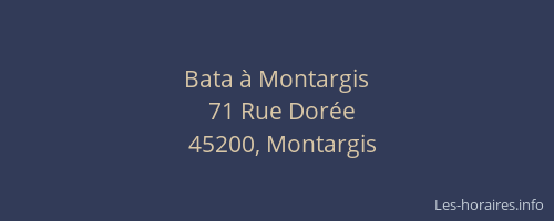 Bata à Montargis