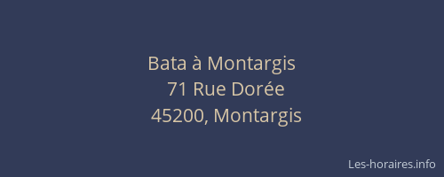 Bata &agrave; Montargis