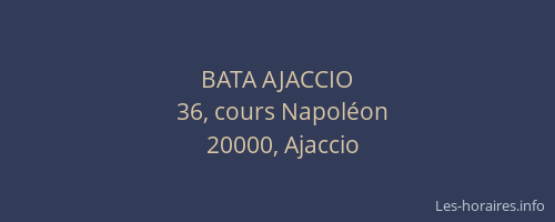 BATA AJACCIO