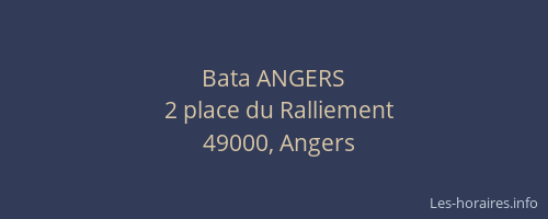 Bata ANGERS