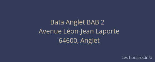 Bata Anglet BAB 2
