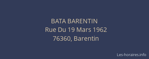 BATA BARENTIN
