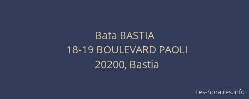 Bata BASTIA