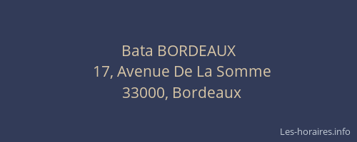 Bata BORDEAUX