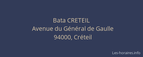 Bata CRETEIL