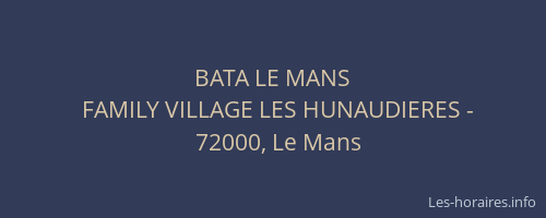 BATA LE MANS