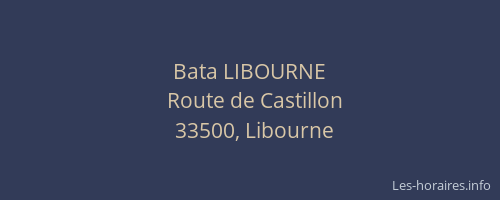 Bata LIBOURNE