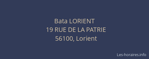 Bata LORIENT