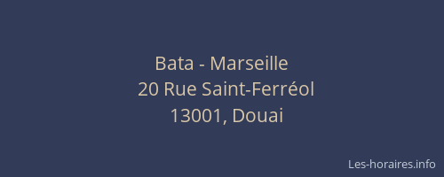 Bata - Marseille