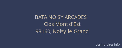 BATA NOISY ARCADES