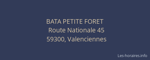 BATA PETITE FORET