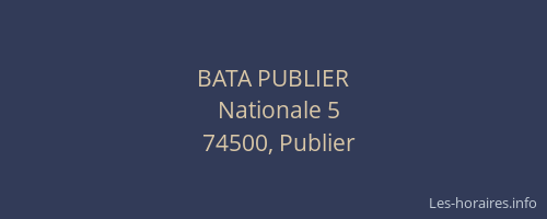 BATA PUBLIER