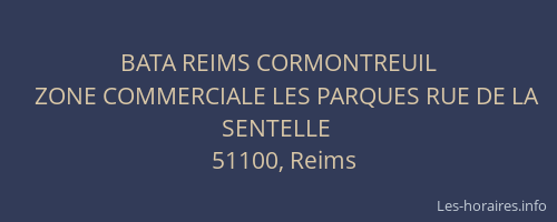 BATA REIMS CORMONTREUIL
