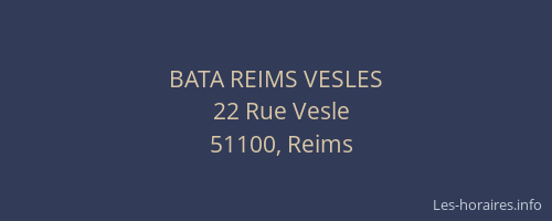 BATA REIMS VESLES