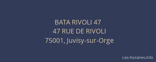 BATA RIVOLI 47