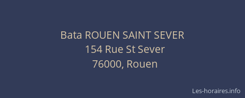 Bata ROUEN SAINT SEVER