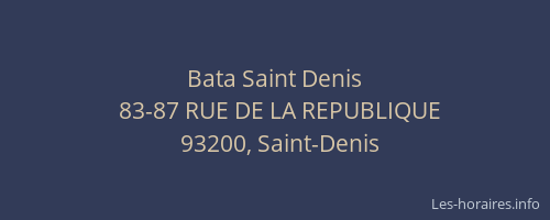 Bata Saint Denis