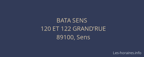 BATA SENS