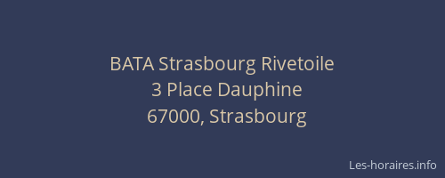 BATA Strasbourg Rivetoile