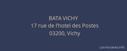 BATA VICHY