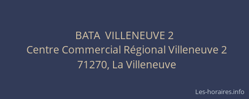 BATA  VILLENEUVE 2