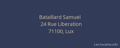 Bataillard Samuel