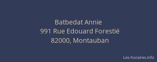 Batbedat Annie