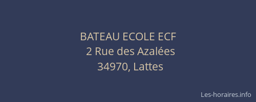 BATEAU ECOLE ECF