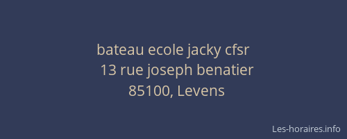 bateau ecole jacky cfsr