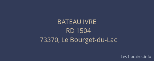 BATEAU IVRE