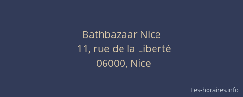 Bathbazaar Nice