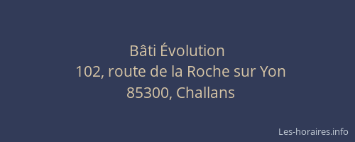 Bâti Évolution