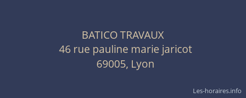 BATICO TRAVAUX