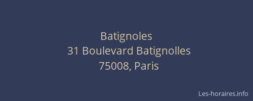 Batignoles