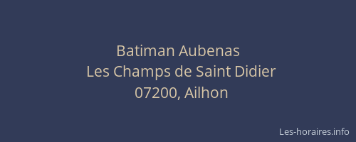 Batiman Aubenas